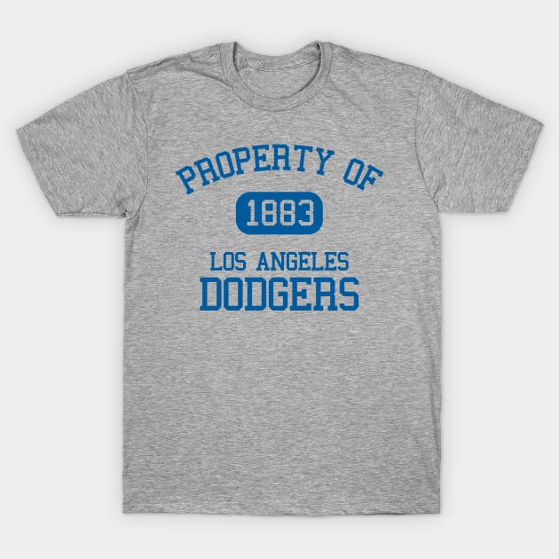 Property of Los Angeles Dodgers T-Shirt by Funnyteesforme